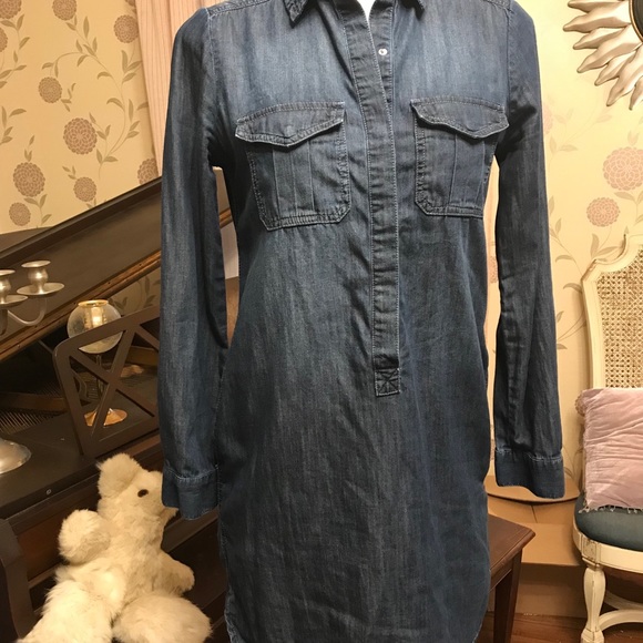 White House Black Market Denim Dress 